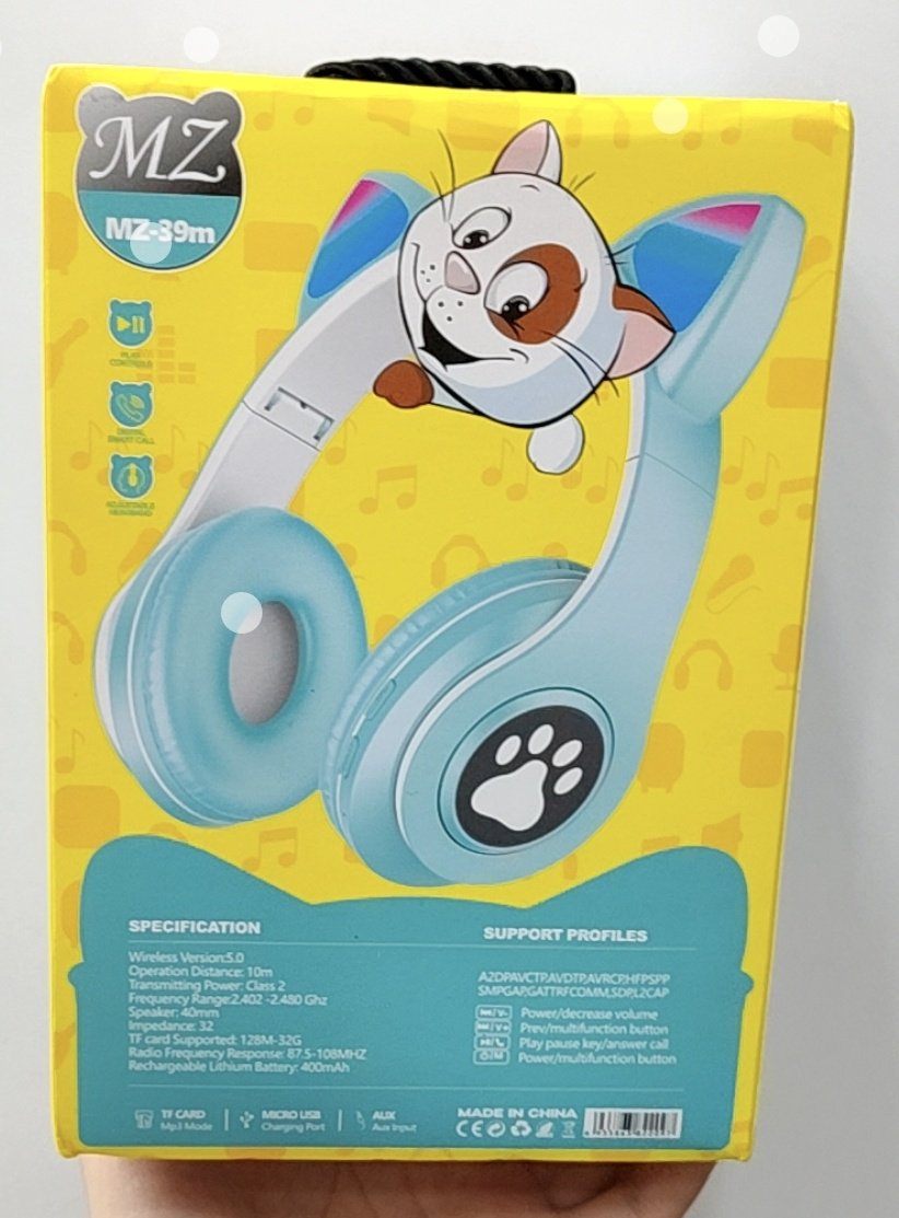 Наушники 4all Audio детские голубой купить,4998