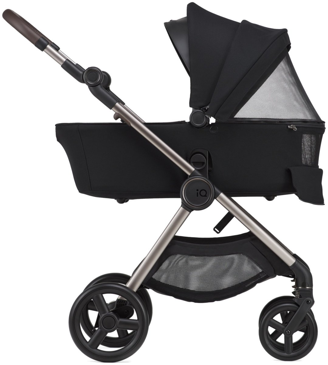 Коляска трансформер Anex IQ-06 Premium Smoky, черный купить,0
