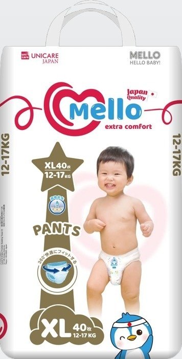 Подгузники-трусики Mello XL, 40 шт купить,0
