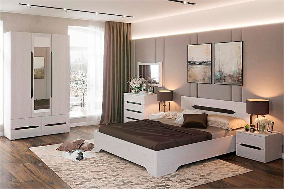 Кровать Стендмебель Валенсия КР 014 160x200см анкор светлый купить,NaN