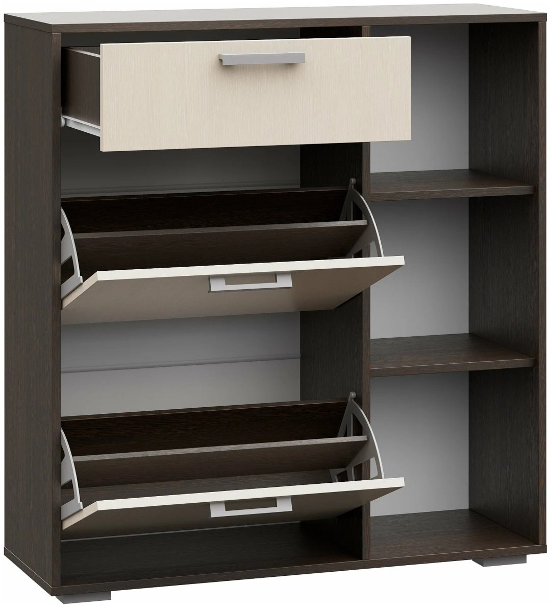 Обувница Стендмебель МУ-1000 96x33x102см коричневый купить,NaN