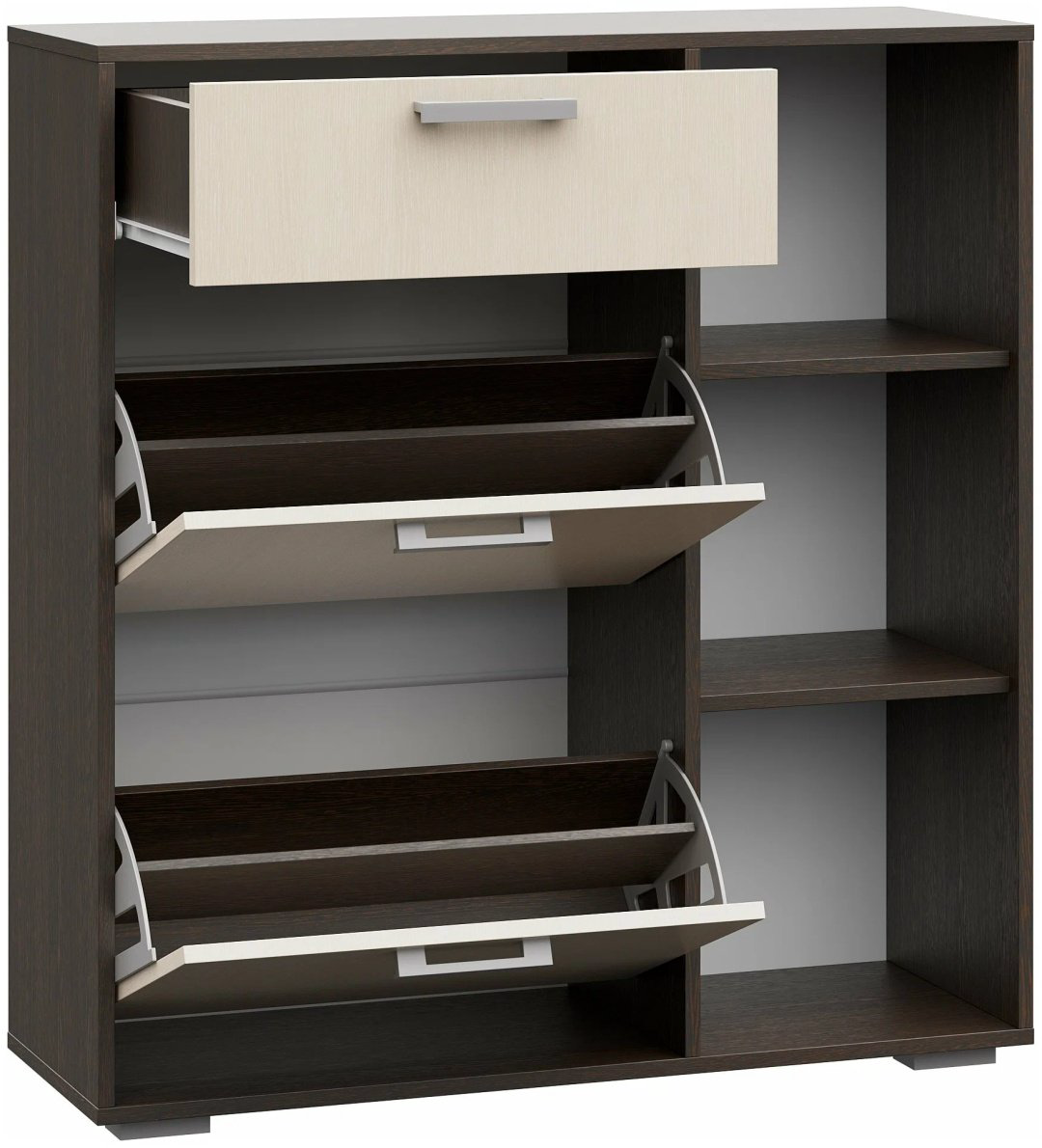 Обувница Стендмебель МУ-1000 96x33x102см коричневый купить,NaN