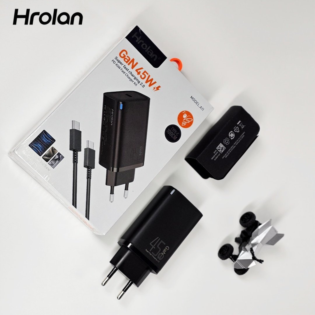 Зарядное устройство Hrolan A11 45W USB Type-C черный купить,12000