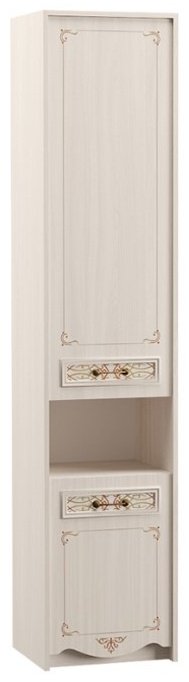 Шкаф распашной Моби Флоренция 13.05 45x210.3х39.7см бежевый купить,NaN