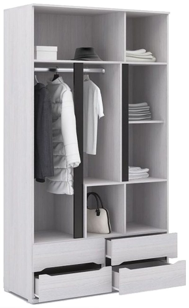 Распашной шкаф Стендмебель Валенсия ШК 013, 120x220х50 см, белый - ForteMarket Распашной шкаф Стендмебель Валенсия ШК 013, 120x220х50 см, белый купить,0