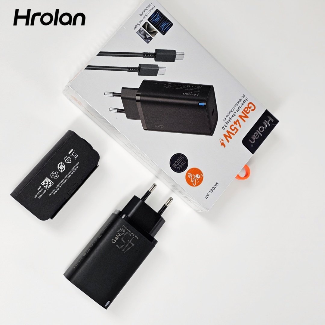 Зарядное устройство Hrolan A11 45W USB Type-C черный купить,12000