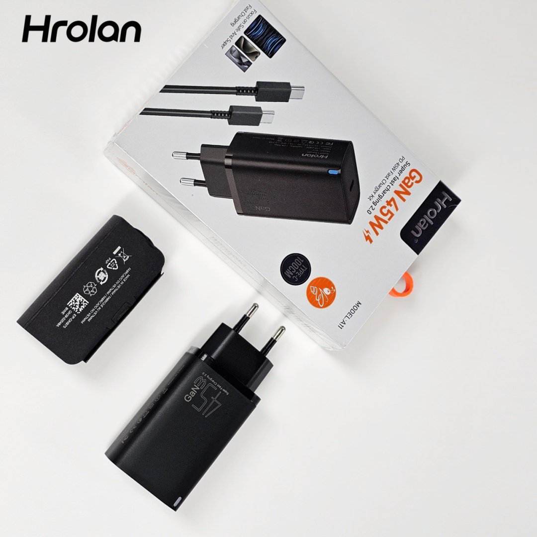 Зарядное устройство Hrolan A11 45W USB Type-C черный купить,12000