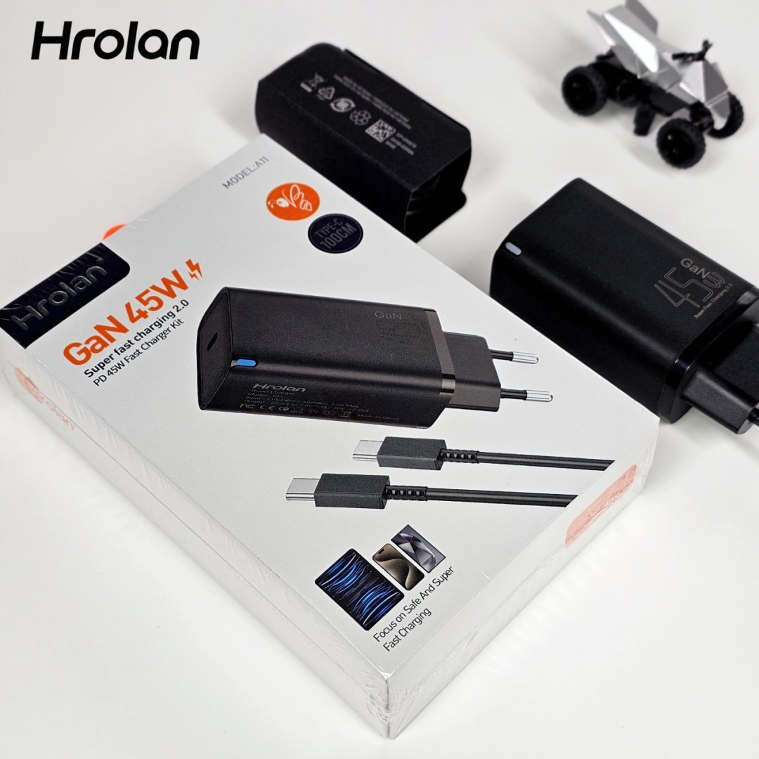 Зарядное устройство Hrolan A11 45W USB Type-C черный купить,12000