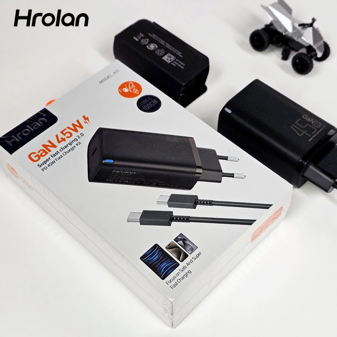 Зарядное устройство Hrolan A11 45W USB Type-C черный купить,12000