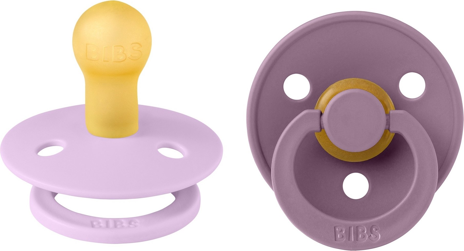 Набор пустышек BIBS Colour Violet Sky/Mauve 0&#43; месяцев