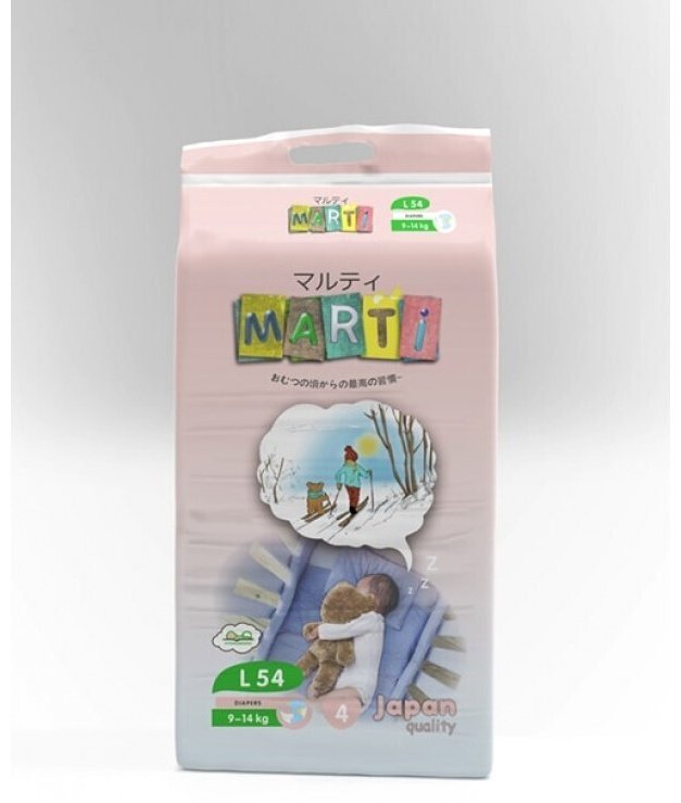 Подгузники MARTI L, 54 шт