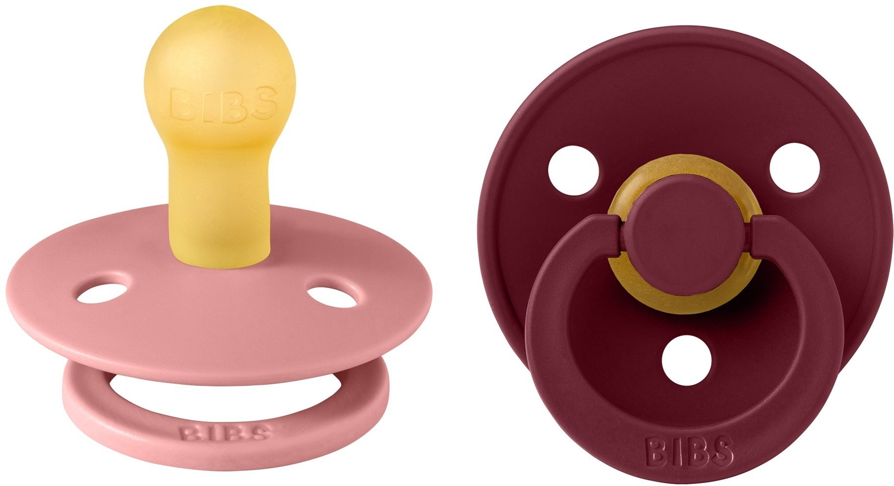 Набор пустышек BIBS Colour Dusty Pink/Elderberry 0&#43; месяцев