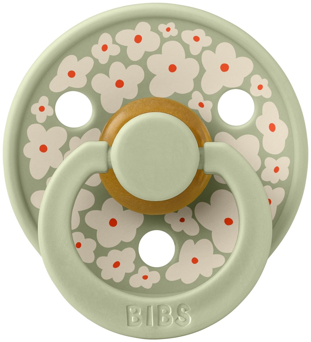 Пустышка BIBS Studio Colour Jasmine Field Sage 6&#43; месяцев, 1 шт, зеленый