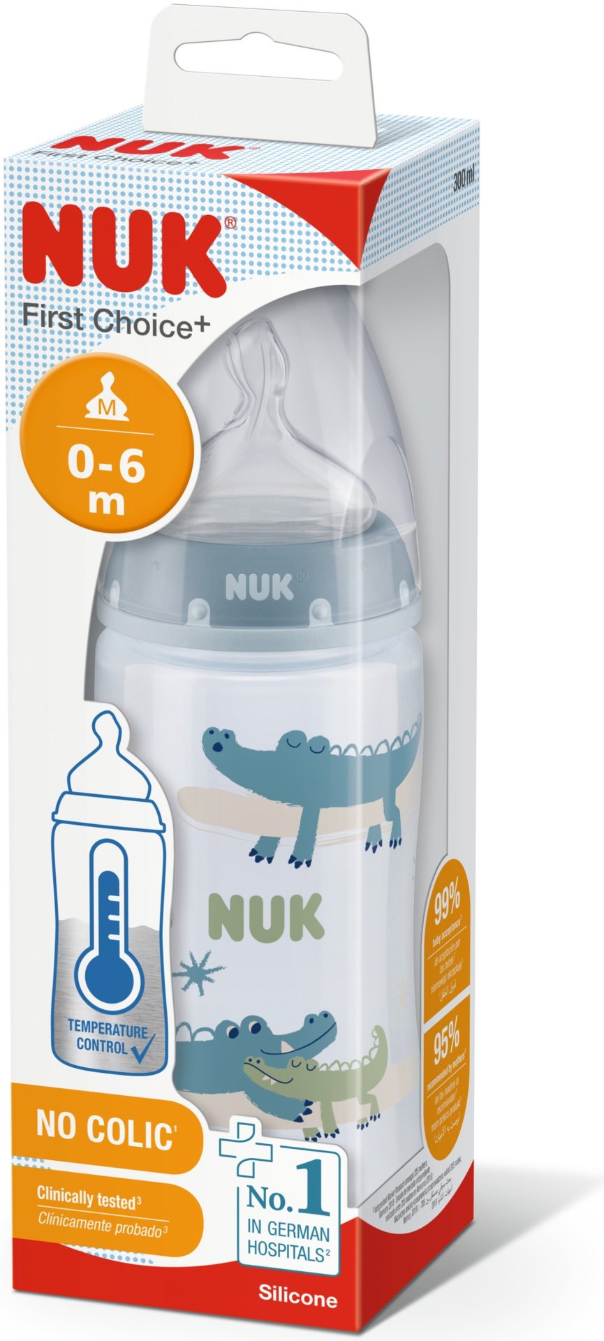 Бутылочка NUK 10741926_5 300 мл голубой купить,0
