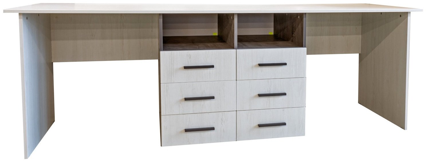 Стол письменный Пинскдрев Луна, 220х70x75 см, белый - ForteMarket Стол письменный Пинскдрев Луна, 220х70x75 см, белый купить,0