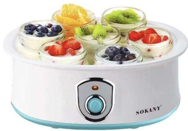 Йогуртница SOKANY SK-2304 белый купить,9400