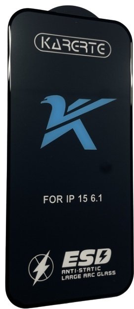 Стекло KARERTE для Apple iPhone 15 черный