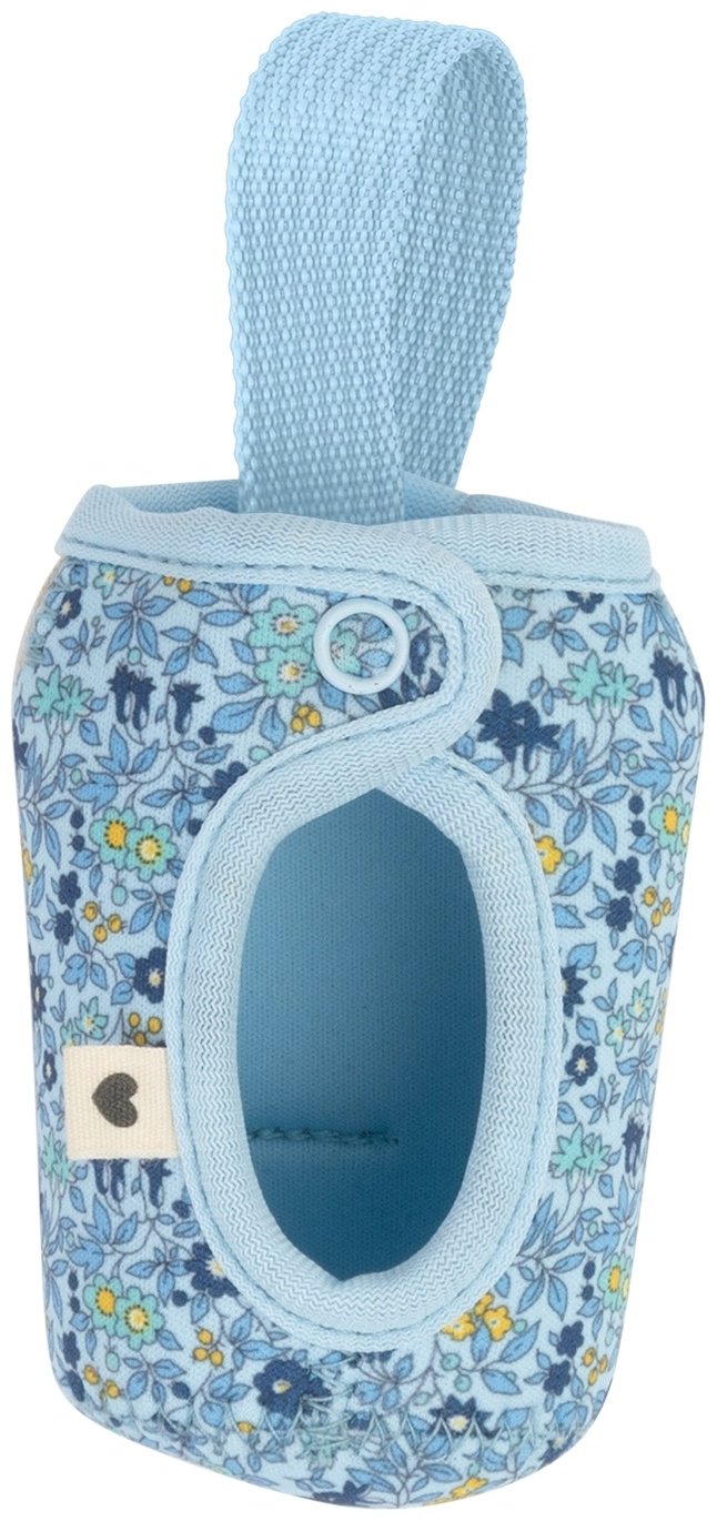 Чехол для бутылочки BIBS 110 мл - Liberty Chamomile Lawn - Baby Blue купить,0