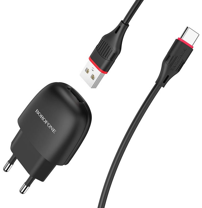 Зарядное устройство Borofone BA49A Type-C черный купить,2990
