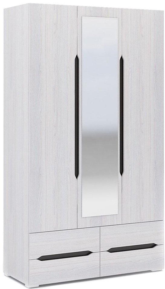 Распашной шкаф Стендмебель Валенсия, 120x220х50 см, светло серый