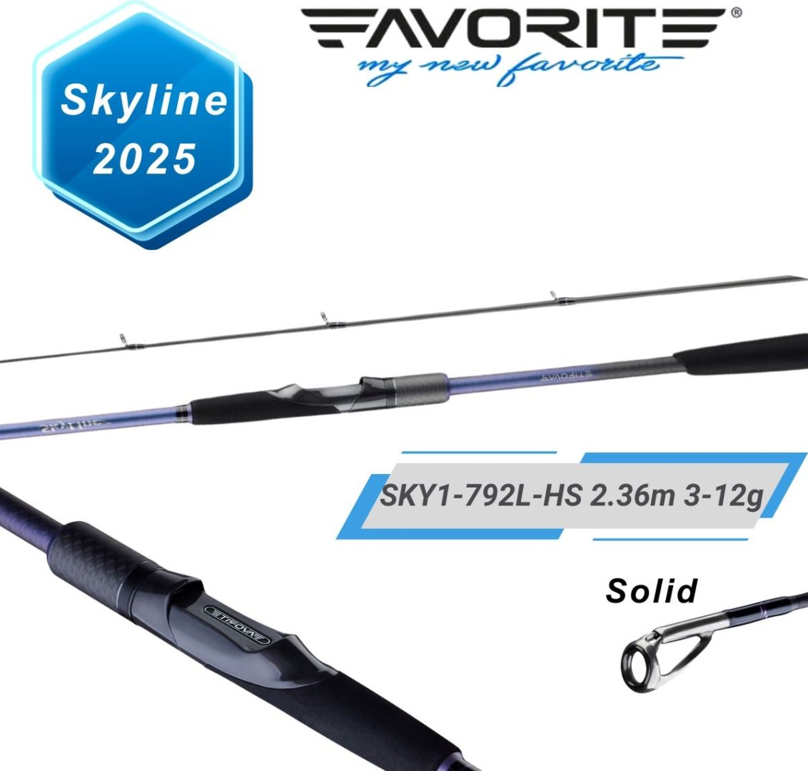 Удилище Favorite Skyline 2025, SKY1-792L-HS спиннинговое 2.36 м купить,NaN