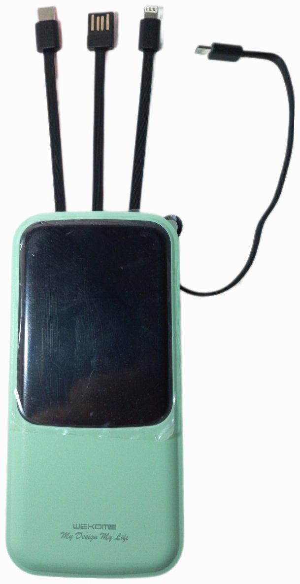 Внешний аккумулятор WEKOME WP-275 10000 мАч зеленый