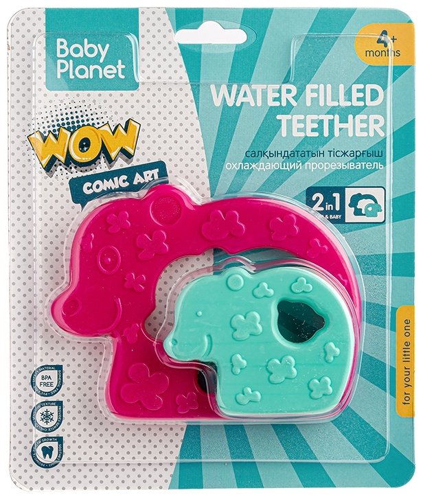 Прорезыватель Baby Planet 8628/4, 1 шт, розовый, голубой, бирюзовый - ForteMarket Прорезыватель Baby Planet 8628/4, 1 шт, розовый, голубой, бирюзовый купить,0