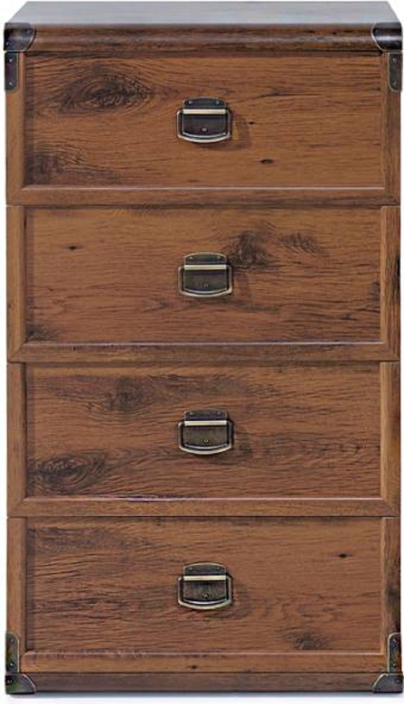 Комод Loftwood Индиана-10, 50x40x87 см, коричневый