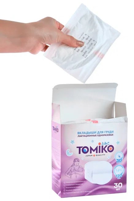 Tomiko вкладыши для груди одноразовые 30 шт