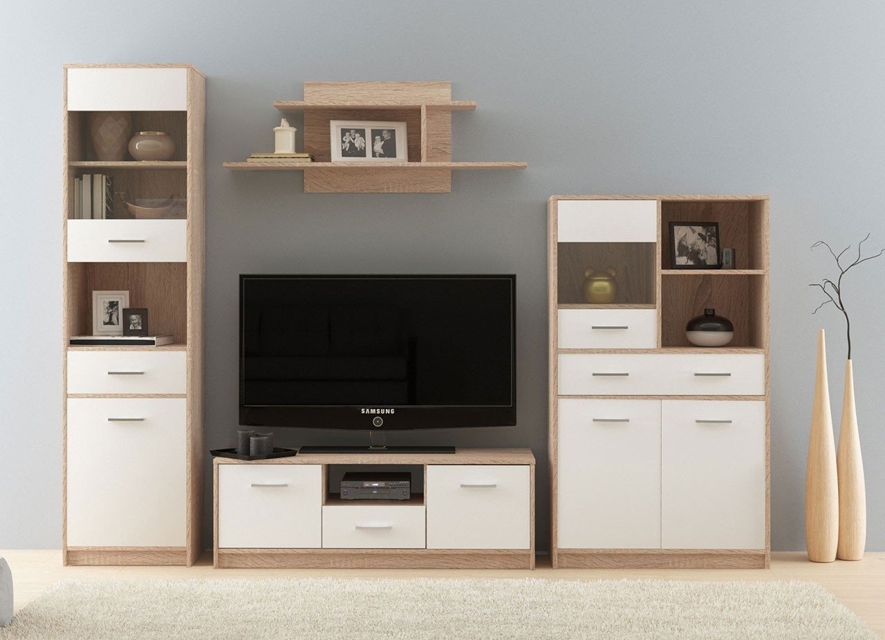 ТВ-тумба напольная ANREX Стелс 2Д1Я, 123.4x42x38 см, бежевый - ForteMarket ТВ-тумба напольная ANREX Стелс 2Д1Я, 123.4x42x38 см, бежевый купить,0