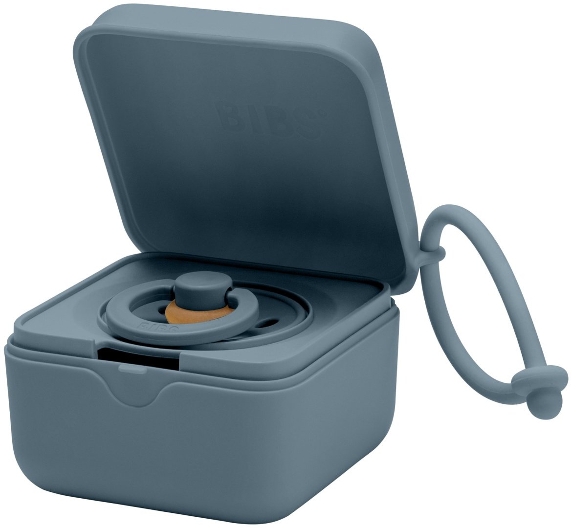 Футляр для пустышек BIBS Pacifier Box Petrol, 1 шт, бирюзовый
