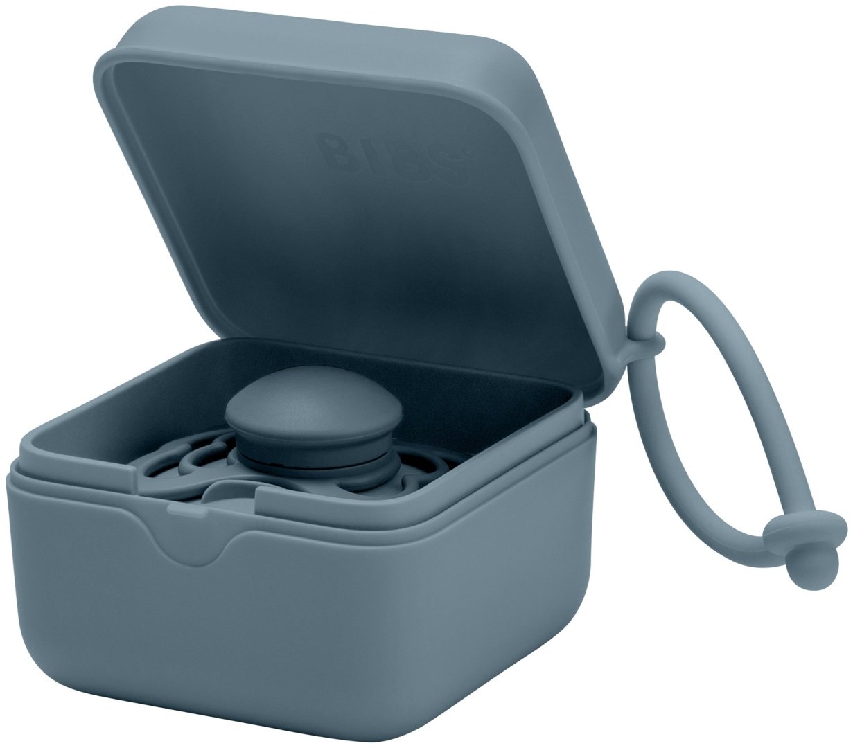 Футляр для пустышек BIBS Pacifier Box Petrol, 1 шт, бирюзовый купить,0