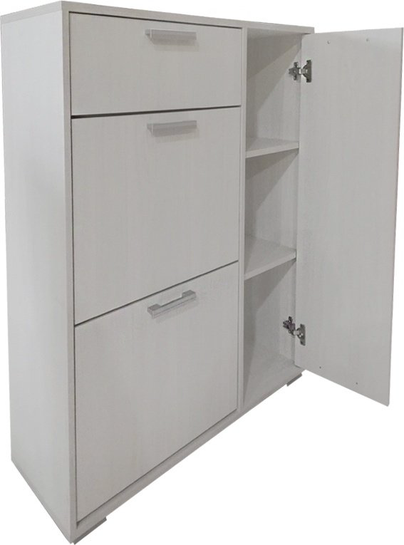 Обувница Стендмебель 2С2ЗР З/З 102x33x96см белый купить,NaN