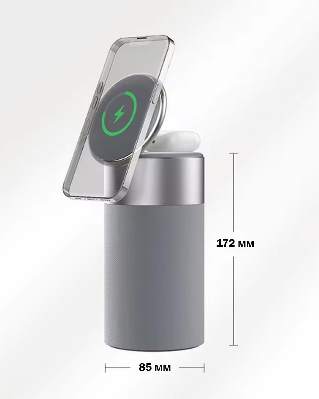 Портативная колонка OEM Sibote S02 серый купить,0