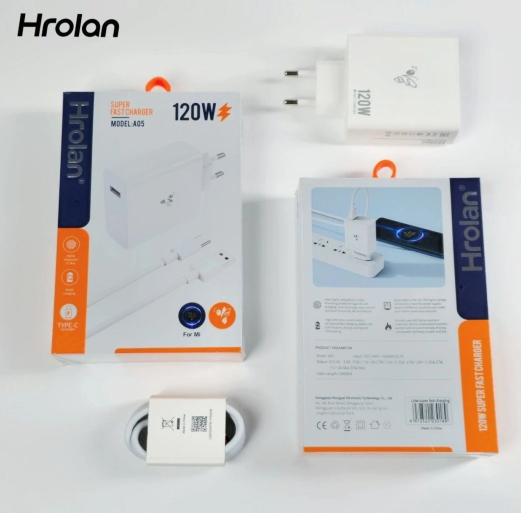 Зарядное устройство Hrolan A5 USB белый