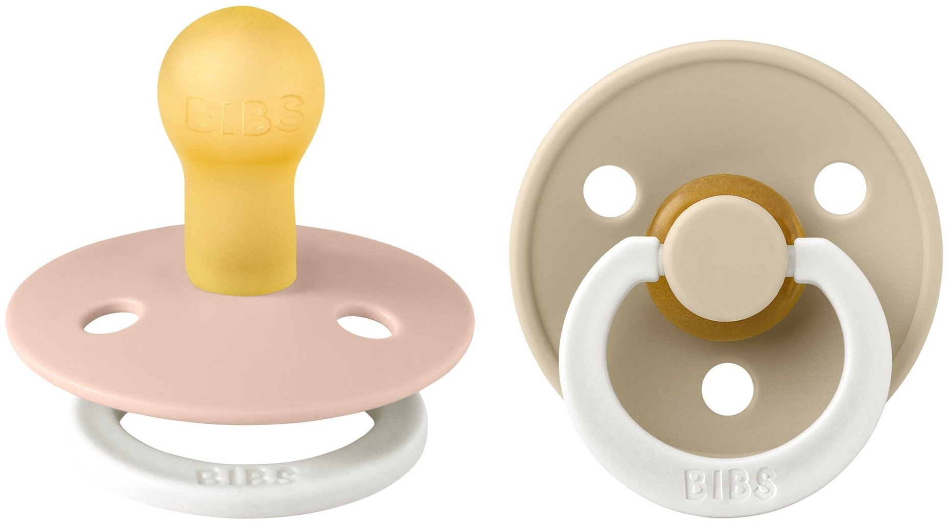 Набор ночных BIBS Colour Glow IBlush/Vanilla 0&#43; месяцев