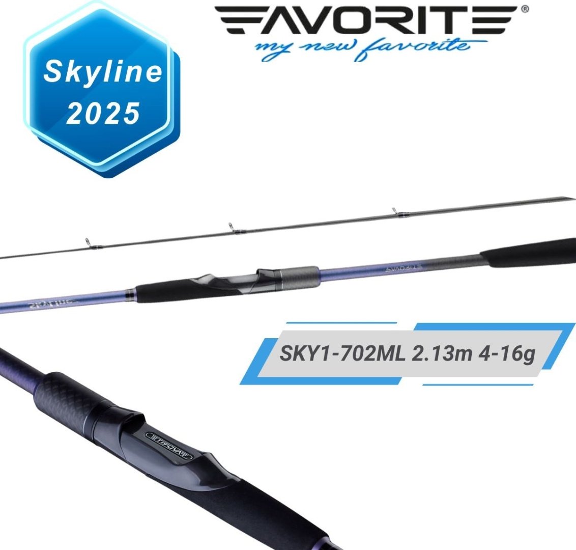 Удилище Favorite Skyline 2025, SKY1-702ML спиннинговое 2.13 м купить,NaN