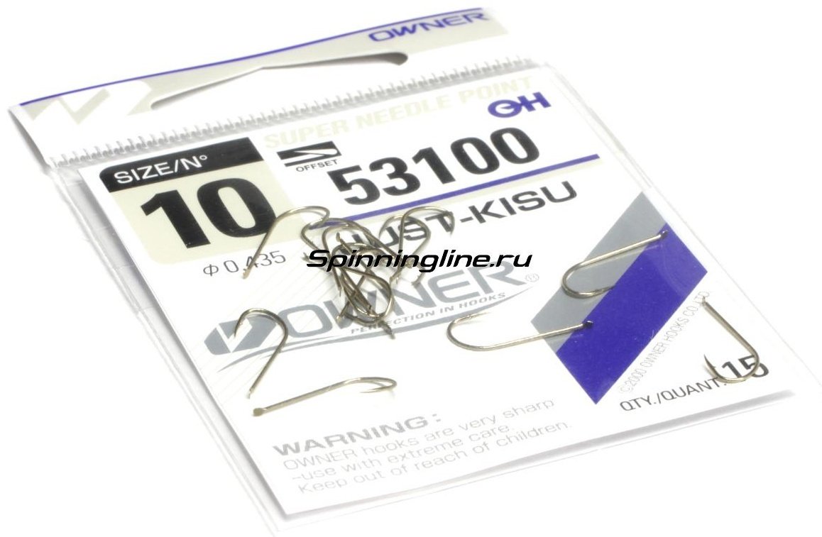 Крючок для рыбалки Owner 53100-10 одинарный бронзовый 15 шт купить,NaN