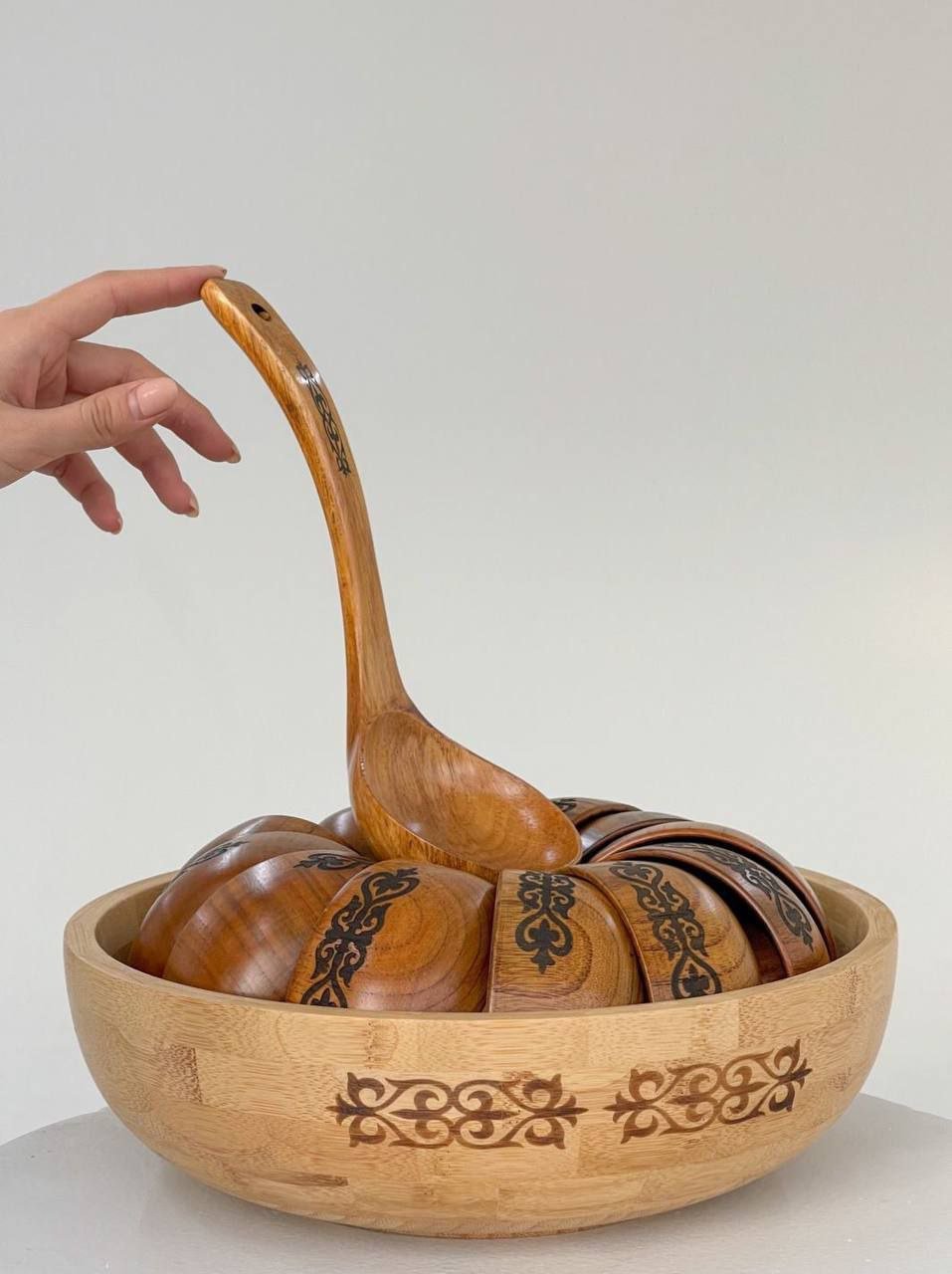 Тегеш 14 шт, дерево, 40х30 см - ForteMarket Тегеш 14 шт, дерево, 40х30 см купить,0