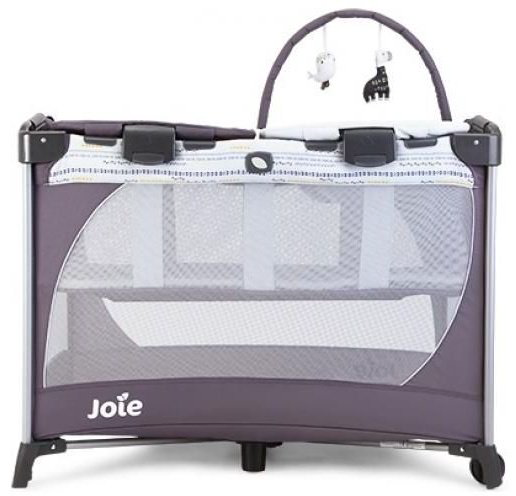 Манеж-кровать Joie Commuter Change&Snooze Linen 106x70.5x80см серый купить,71900