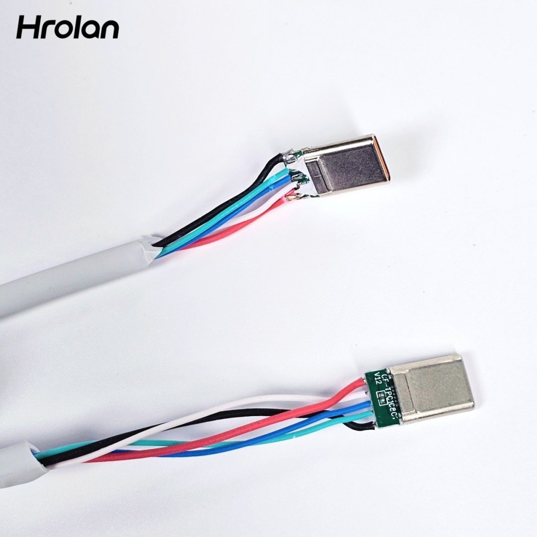 Кабель Hrolan USB TypeC (M), 1 м, белый