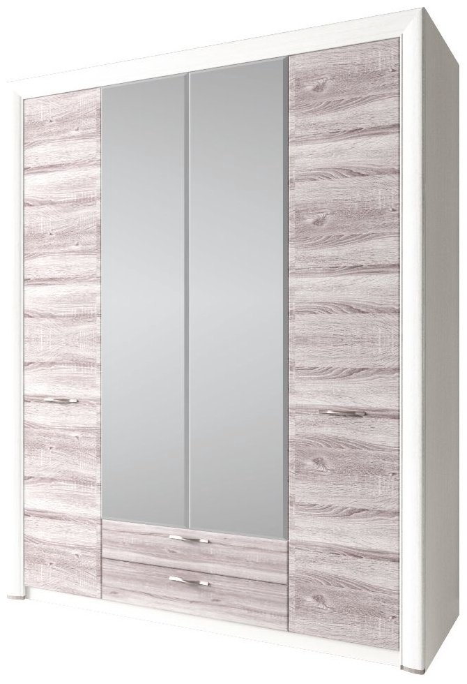 Распашной шкаф ANREX Оливия 4D2S Z, 176x217х60 см, коричневый купить,NaN