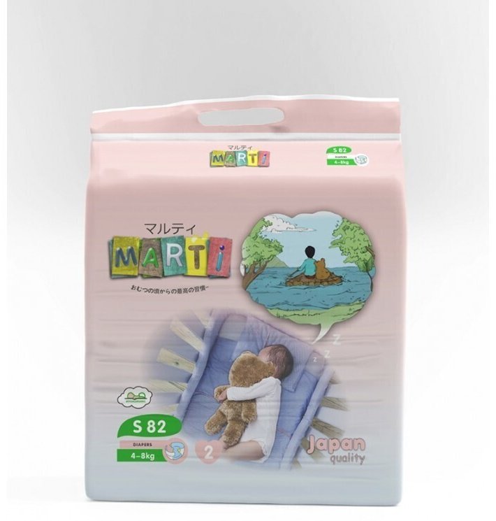 Подгузники MARTI S, 82 шт