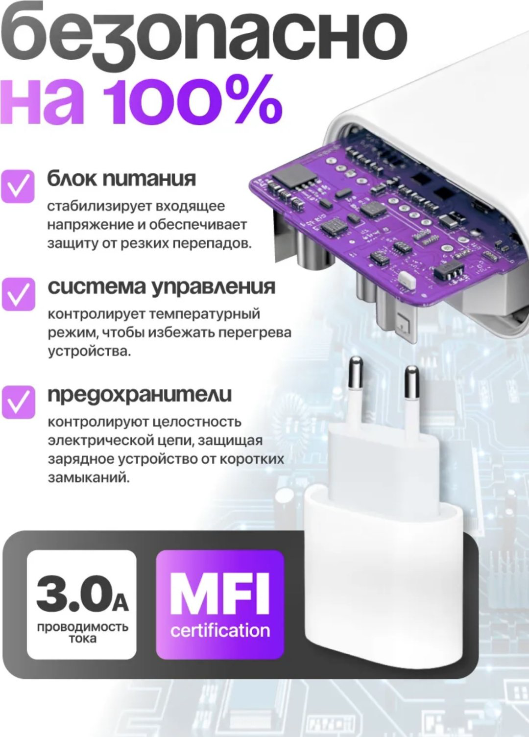Зарядное устройство 20W Power Adapter USB Type-C белый купить,16000