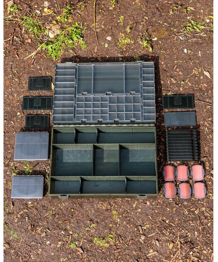 Контейнер FOX Loaded Large Tackle Box CBX096 серый купить,NaN