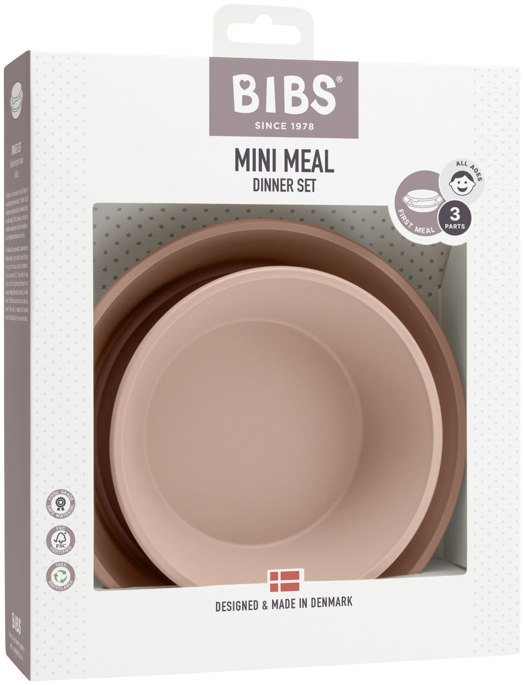 Комплект посуды BIBS 4320244 , пластик, розовый - ForteMarket Комплект посуды BIBS 4320244 , пластик, розовый купить,0