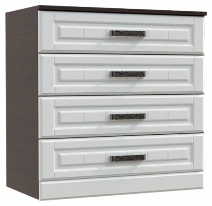 Комод Росток Мебель Венеция, 80x44x80.2 см, белый, коричневый купить,NaN