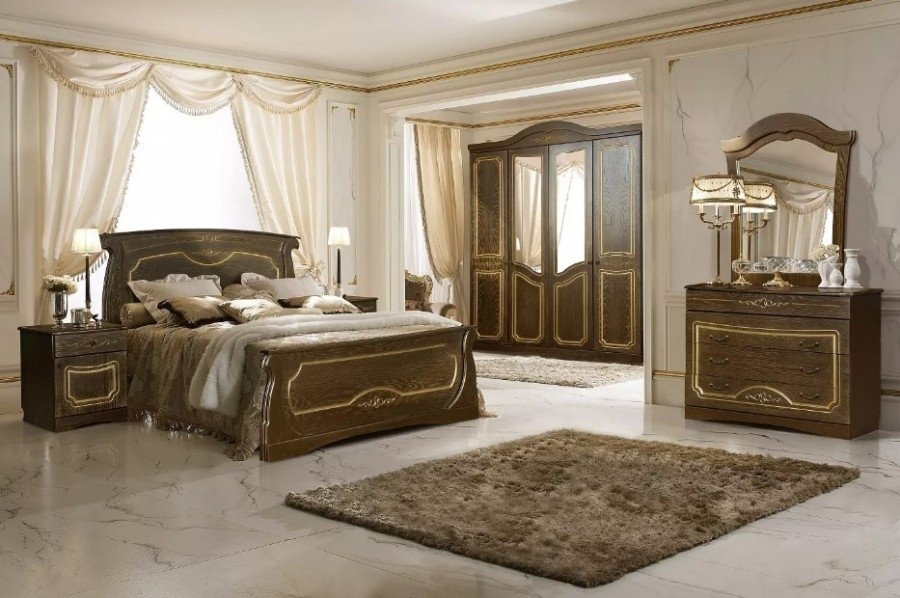 Распашной шкаф Пинскдрев Беатрис 2663-01 БМ831 мускат, 179x232х62 см, золотой, коричневый купить,0