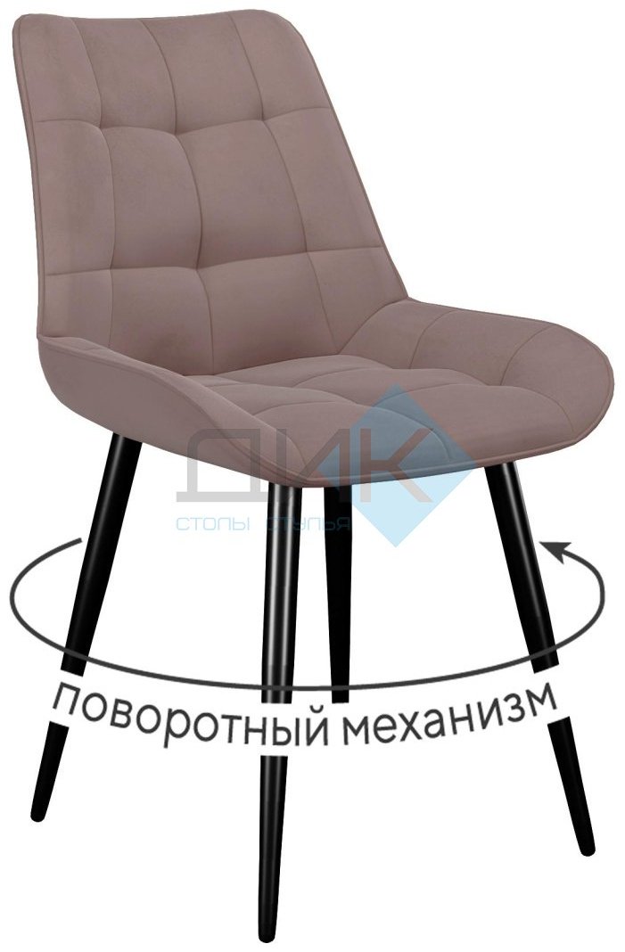 Стул ДИК Стул DikLine 226 поворотный B5, 86x50x61 см, бежевый, коричневый 1 шт.