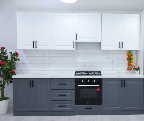 Гарнитур кухонный Grand Miks Тиффани 280x230х60см графит купить,NaN